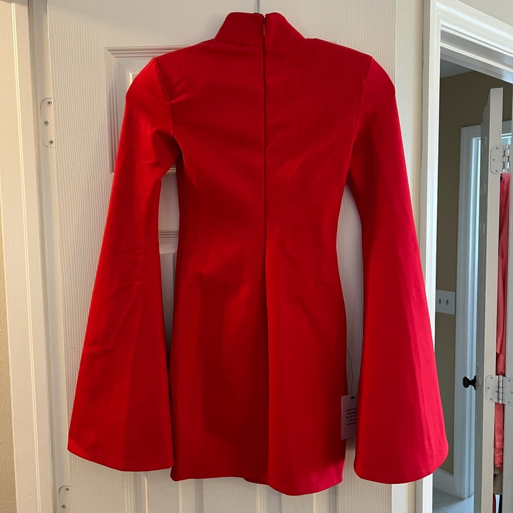 Michael Costello x REVOLVE Mr. Gibson Mini Dress in Red - XS - Picture 7 of 7